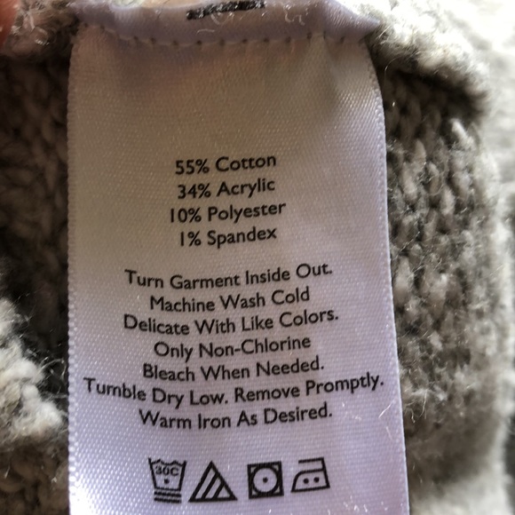 Eddie Bauer Cowl neck Gray Sweater szS - Picture 7 of 8